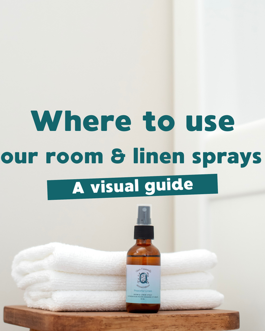 Our Room & Linen sprays - a visual guide